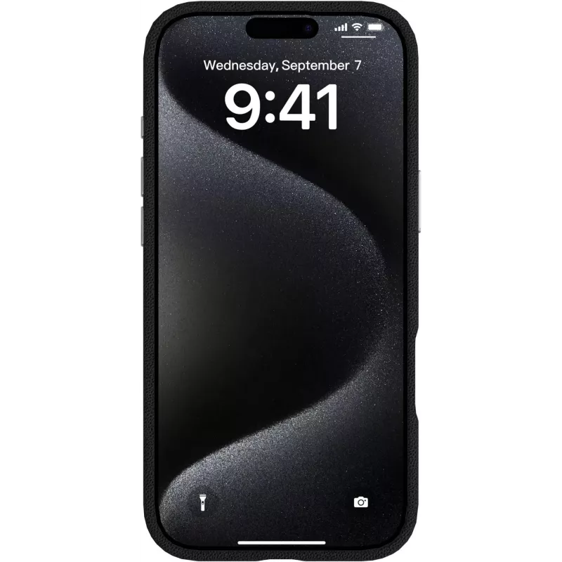 eSTUFF INFINITE GRS VENICE ES67160028 magnētisks ādas vāciņš iPhone Air, melns