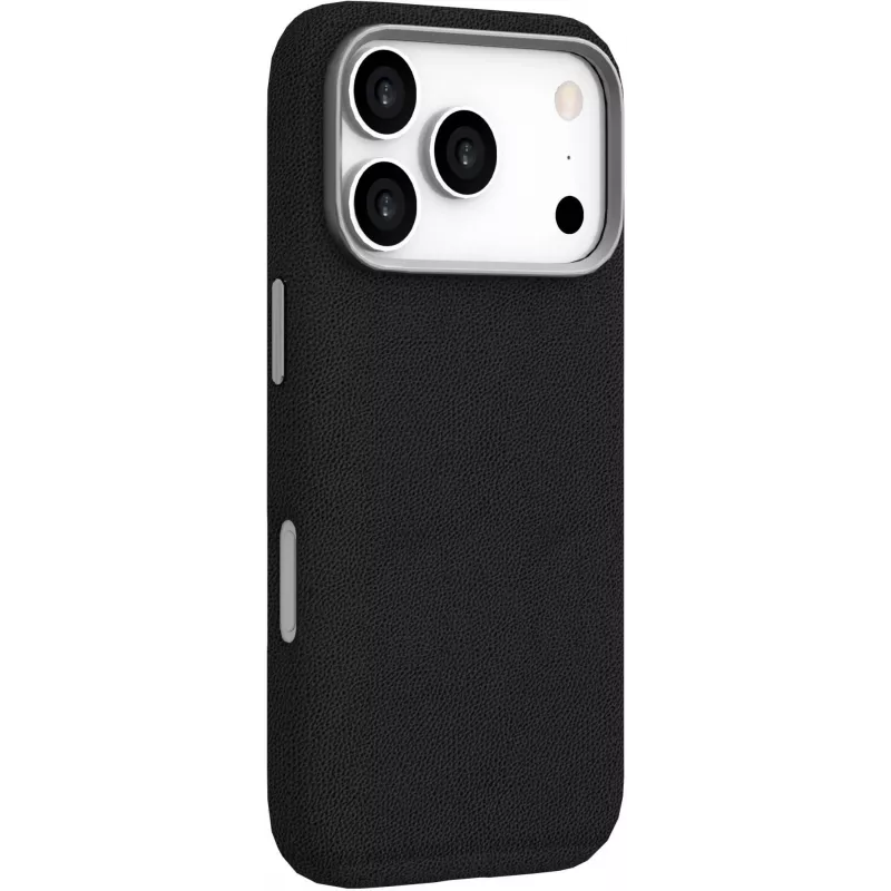 eSTUFF INFINITE GRS VENICE ES67160029 magnētisks ādas vāciņš iPhone 17 Pro, melns