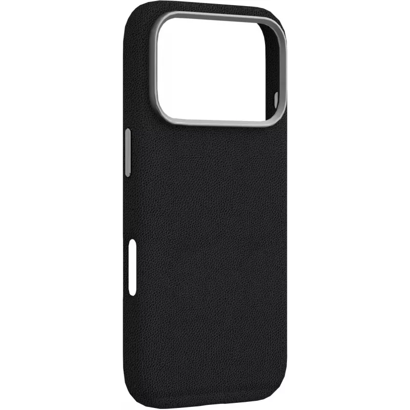 eSTUFF INFINITE GRS VENICE ES67160029 magnētisks ādas vāciņš iPhone 17 Pro, melns