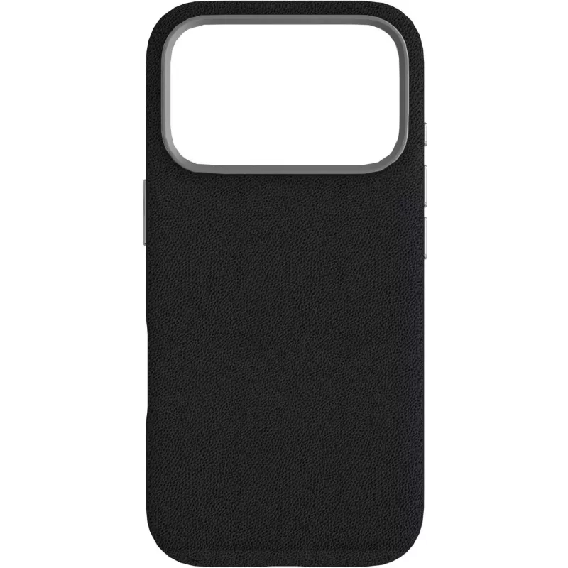 eSTUFF INFINITE GRS VENICE ES67160029 magnētisks ādas vāciņš iPhone 17 Pro, melns