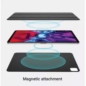 eSTUFF COLORADO Magnētiskais vāciņš iPad 12.9 Pro 2022/2021/2020 - Melns