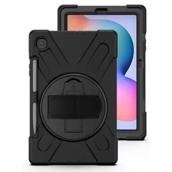 eSTUFF AUSTIN Defender Maciņš Samsung Galaxy Tab S6 Lite 2022/2020 Melns