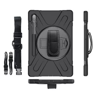 eSTUFF CHICAGO Full Body Defender Macīgs Vāciņš Samsung Galaxy Tab S8/S7 Melns