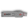 Lindy USB Type A Port Blocker Key Rozā