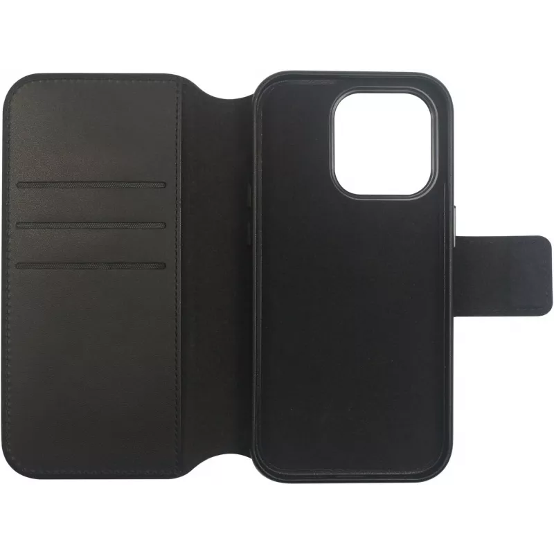 eSTUFF INFINITE MILAN ES67160104 maciņa tipa apvalks iPhone 16 Pro, melns