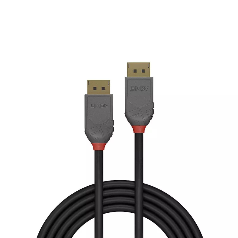 Lindy 5m DisplayPort 1.4 kabelis, Anthra Line