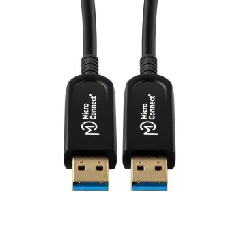 Microconnect USB3.0AA15BOP aktīvais optiskais USB kabelis 15 m USB A - USB A melns