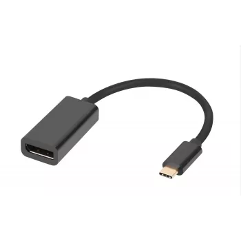 Microconnect MC-USBC-DPF1.2 video kabeļa adapteris DisplayPort USB Type-C Melns