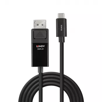 Lindy 3m USB Type-C uz DisplayPort 8K60 adaptera kabelis
