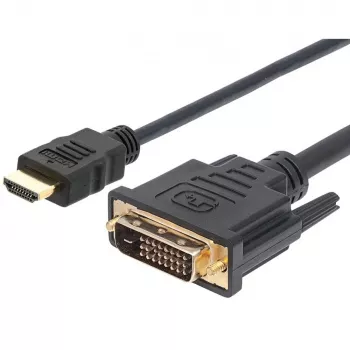 Video kabeļa adapteris Techly ICOC-HDMI-D-045 5 m DVI-D Melns