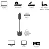 Video kabeļa adapteris Techly ICOC-HDMI-D-045 5 m DVI-D Melns
