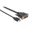 Video kabeļa adapteris Techly ICOC-HDMI-D-045 5 m DVI-D Melns