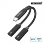 Microconnect MC-USBC-CFCF USB kabelis USB 2.0 0.13 m Sudrabs