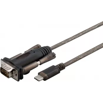 Microconnect USB3.1CRS232 seriālais kabelis melns 1 m USB-C DB9