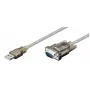 Microconnect 68875 seriālais kabelis caurspīdīgs 1.5 m USB Type-A VGA (D-Sub)