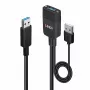 Lindy 35m hibrīda USB 3.2 Gen 2 Type A kabelis, melns, ABS