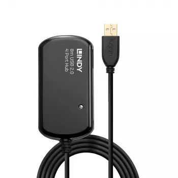 Lindy 8m USB 2.0 aktīvais pagarinātāja centrmezgls Pro