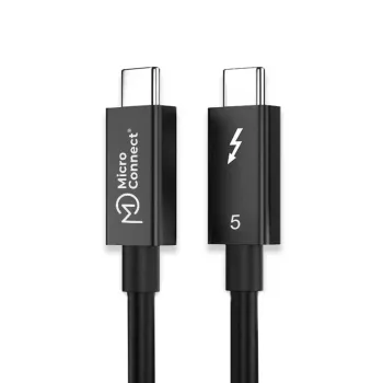 Thunderbolt 5 kabelis MicroConnect MC-TB5CC10 10 m, līdz 40 Gbps datu pārraide