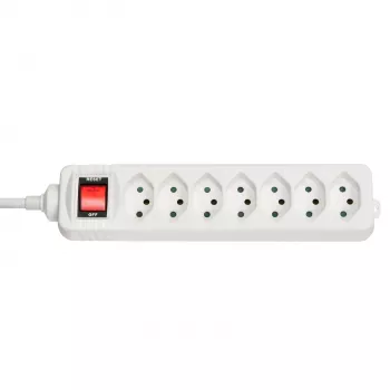 Lindy 73168 pagarinātājs 7 kontaktligzdām iekštelpām Balts