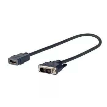 Vivolink PRODVIADAPHDMI adaptera kabelis 0.2 m DVI-D HDMI melns