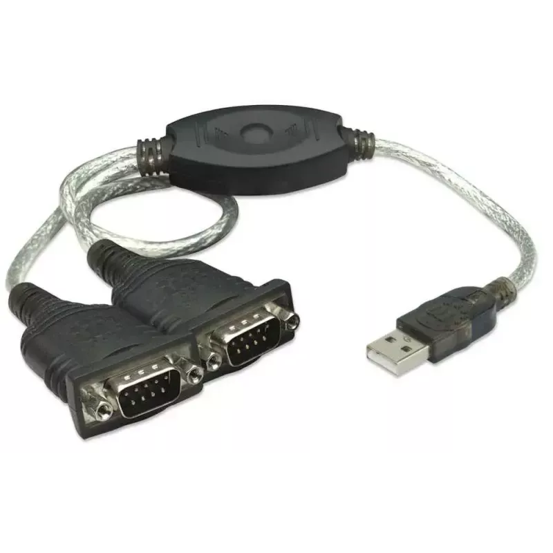 USB-A uz 2x Serial Portu Pārveidotāja kabelis Manhattan PL-2303RA