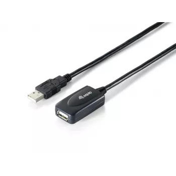 Equip USB 2.0 Type A aktīvais pagarinātāja kabelis vīrietis-sieviete, 15m