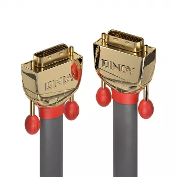 Lindy 15m DVI-D Dual Link kabelis, Gold Line