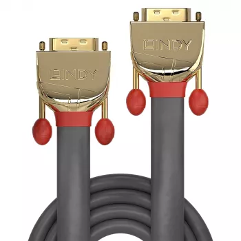 Lindy 15m DVI-D Dual Link kabelis, Gold Line