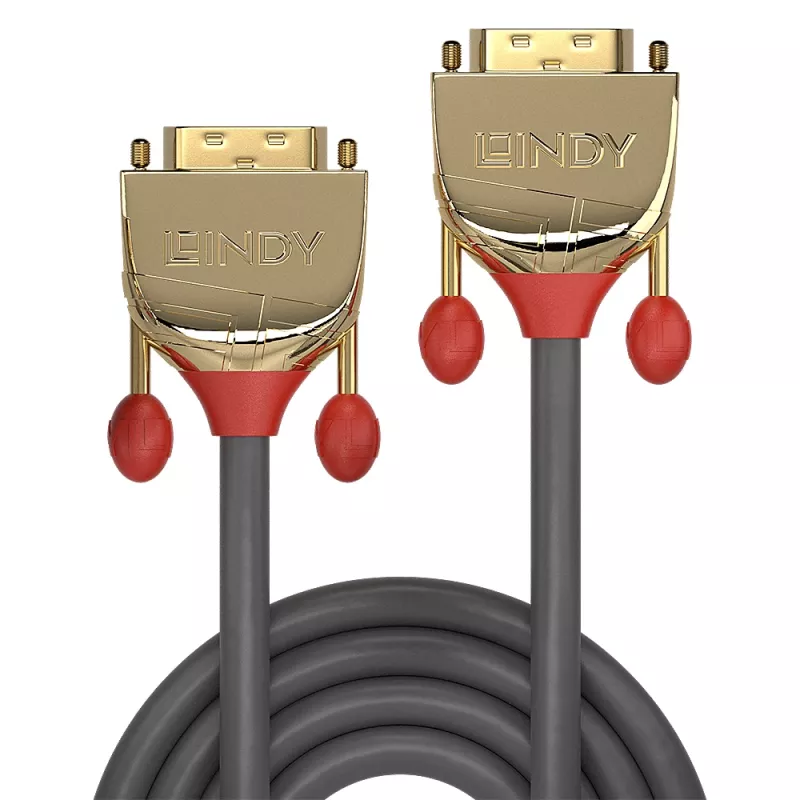 Lindy 20 m DVI-D Single Link kabelis, Gold Line