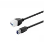 VivoLink USB 3.0 Type-A pagarinātājs, sievišķais-sievišķais, balts, PROKEYUSB3AFBM5W