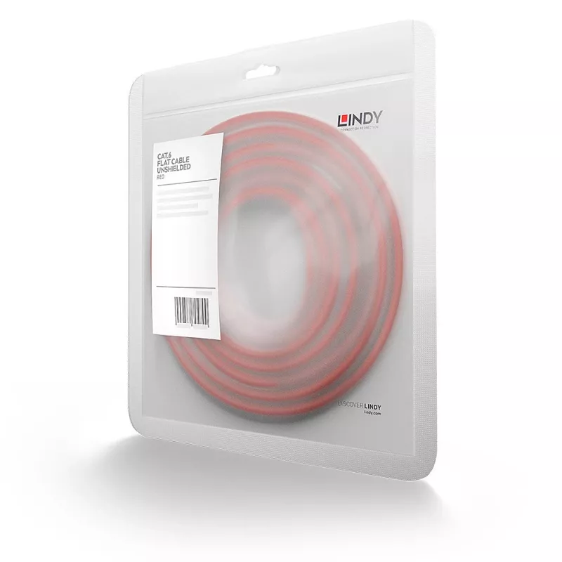 Lindy 47512 tīkla kabelis sarkans 2 m Cat6 U/UTP