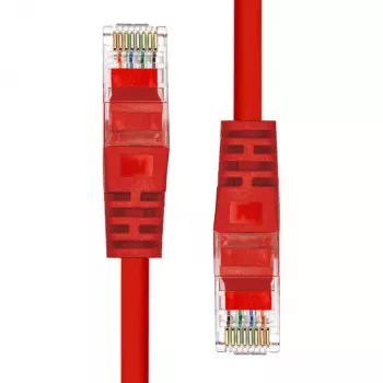 Tīkla kabelis ProXtend CAT5e U/UTP CCA PVC Sarkans 0,5m