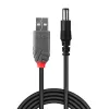 Adaptera kabelis USB A tēviņš - DC 5.5/2.1 mm tēviņš Lindy 70268