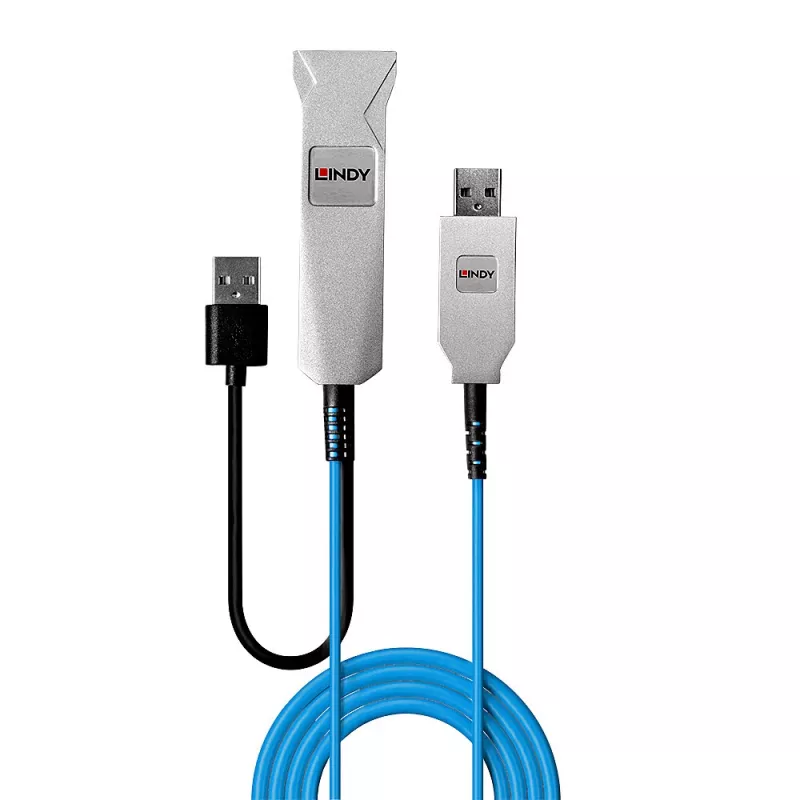 Lindy 30m optiskās šķiedras USB 3.0 kabelis