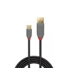 Lindy 0.5m USB 2.0 A–C kabelis, Anthra Line