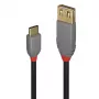 Lindy 0.15m USB 2.0 Type C uz A adaptera kabelis, Anthra Line
