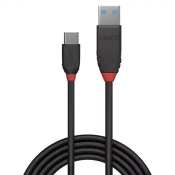 Lindy 36914 USB kabelis USB 3.2 Gen 1 (3.1 Gen 1) 0,15 m USB C – USB A Melns