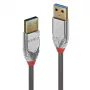 Lindy 36625 USB kabelis USB 3.2 Gen 1 (3.1 Gen 1) 0,5 m USB A Pelēks