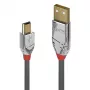 Lindy 2 m USB 2.0 Type A uz Mini-B kabelis, Cromo Line