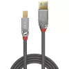 Lindy 0.5m USB 3.2 Type A uz B kabelis, 5Gbps, Cromo Line