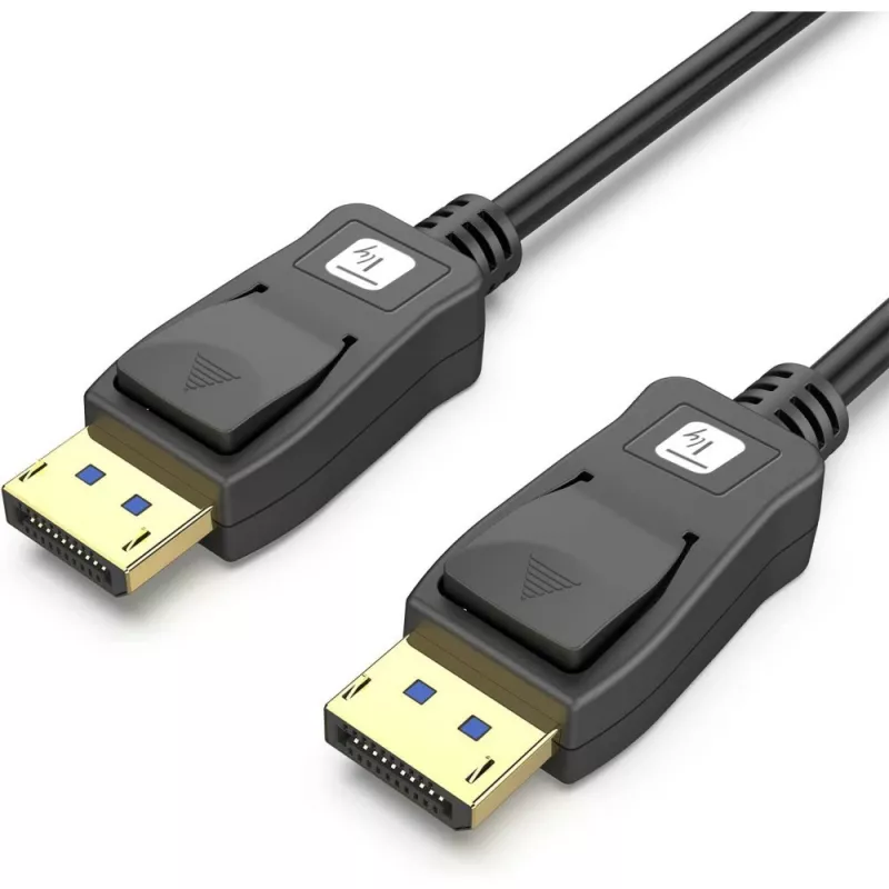 Techly ICOC-DSP-A21-010 DisplayPort kabelis 1 m Melns