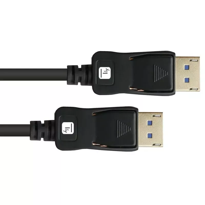 Techly ICOC-DSP-A21-010 DisplayPort kabelis 1 m Melns