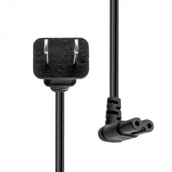 ProXtend Type A uz leņķa C7 strāvas vads melns 2m 125V 15A