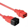 Microconnect PE2019R3 strāvas kabelis sarkans 3 m C20 savienotājs C19 savienotājs