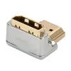 Lindy CROMO HDMI vīrietis uz HDMI sieviete 90 grādu taisnleņķa adapteris - uz leju