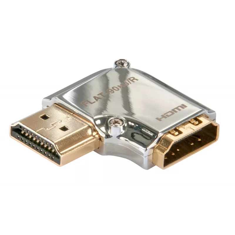 Lindy CROMO HDMI vīrietis uz HDMI sieviete 90 grādu taisnleņķa adapteris - pa labi