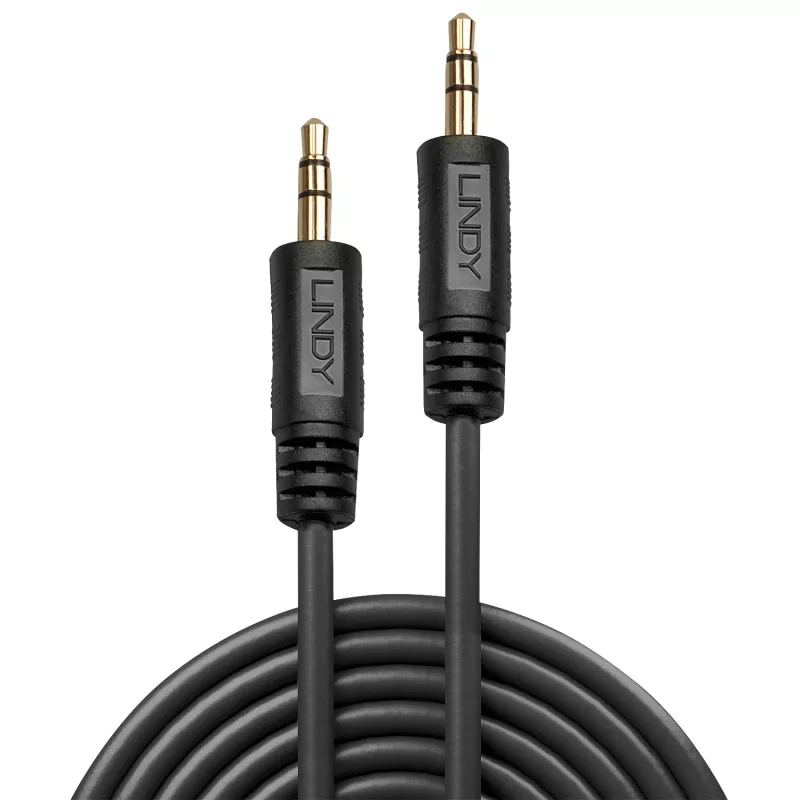 Lindy 0.25m Premium Audio 3.5mm Jack Kabelis