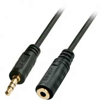 Lindy 5m Premium Audio 3.5mm vīriņš-sieviete pagarinātājs