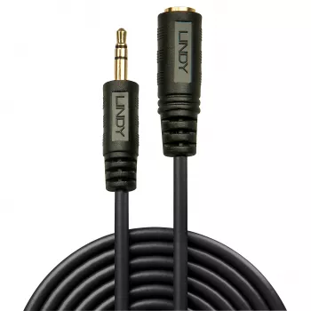 Lindy 5m Premium Audio 3.5mm vīriņš-sieviete pagarinātājs