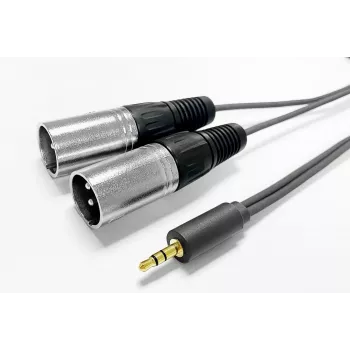 Audio kabelis VivoLink PROMJXLRS02 — 2 x XLR vīrišķais, profesionāls mikrofona/line savienojums